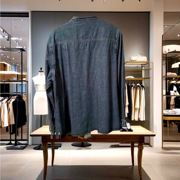 LAFEI NIER Vintage Denim Plus size jacket - Picture 5 of 5